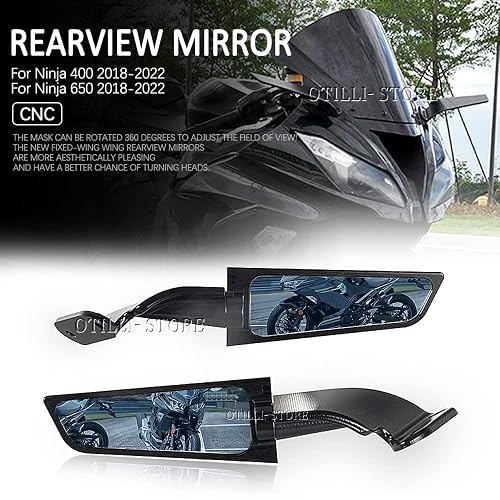 Side mirror ニンジャ 250l ninja250 ウイングレット OTILLI For